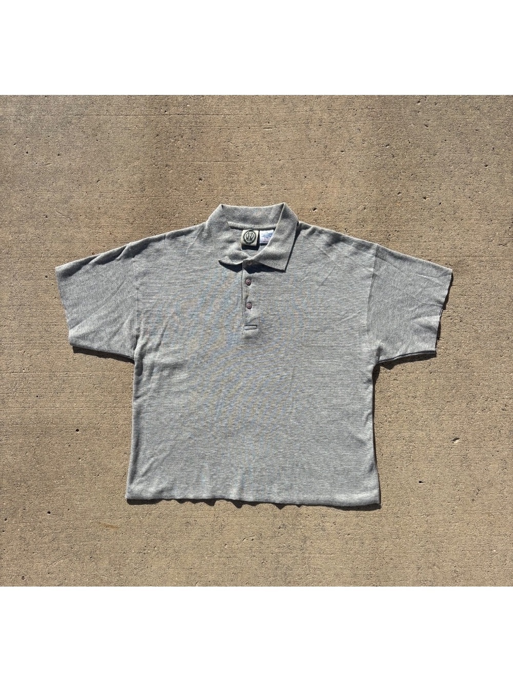 Vintage 90s Great Canadian Rugged Soft Wear Grey Polo M